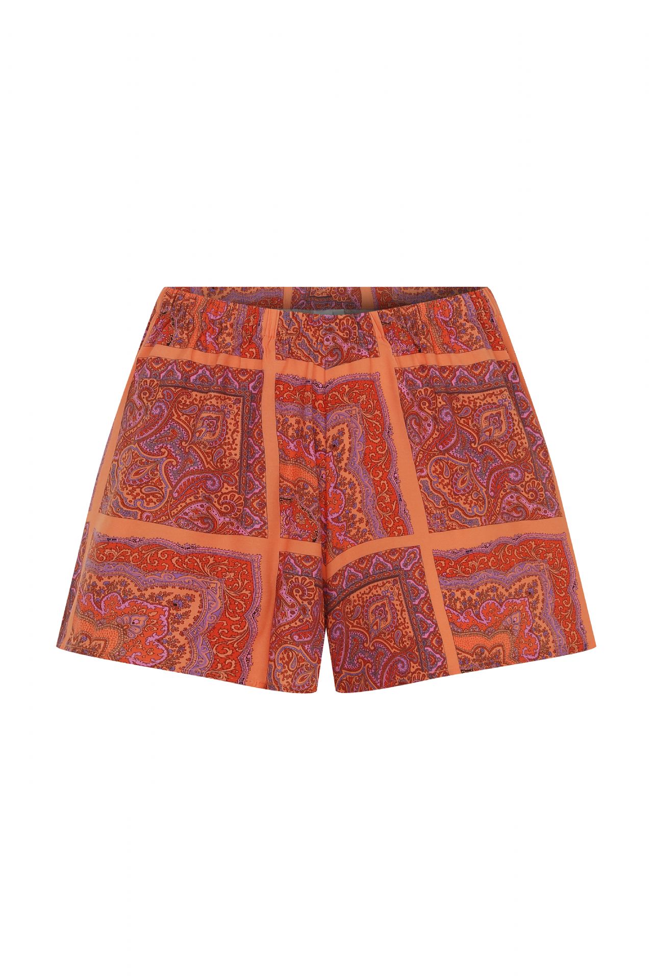 PALAMAR VEGAN SILK SHORTS ORANGE