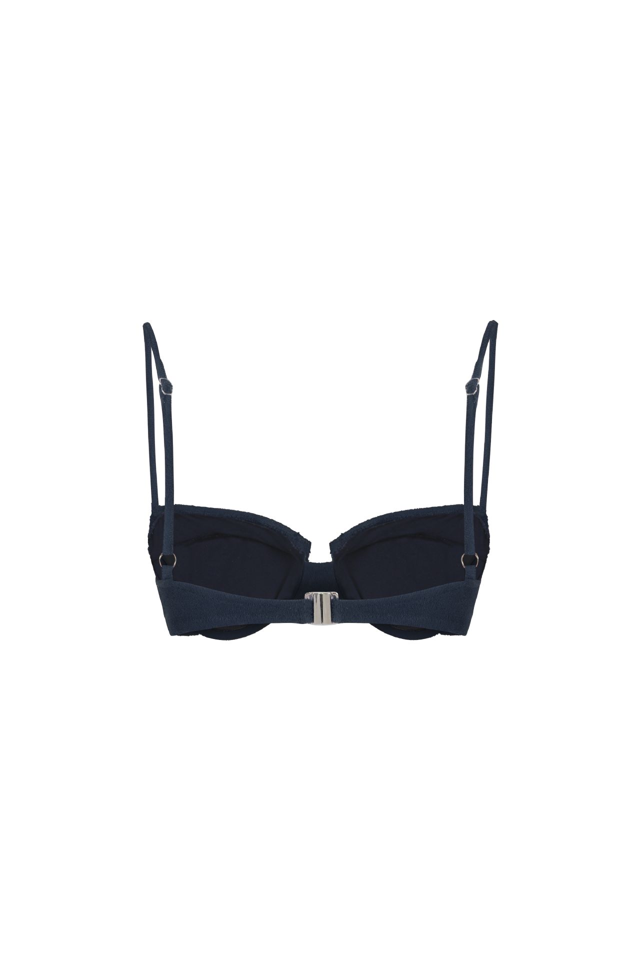 SCARLET TERRY BIKINI TOP NAVY