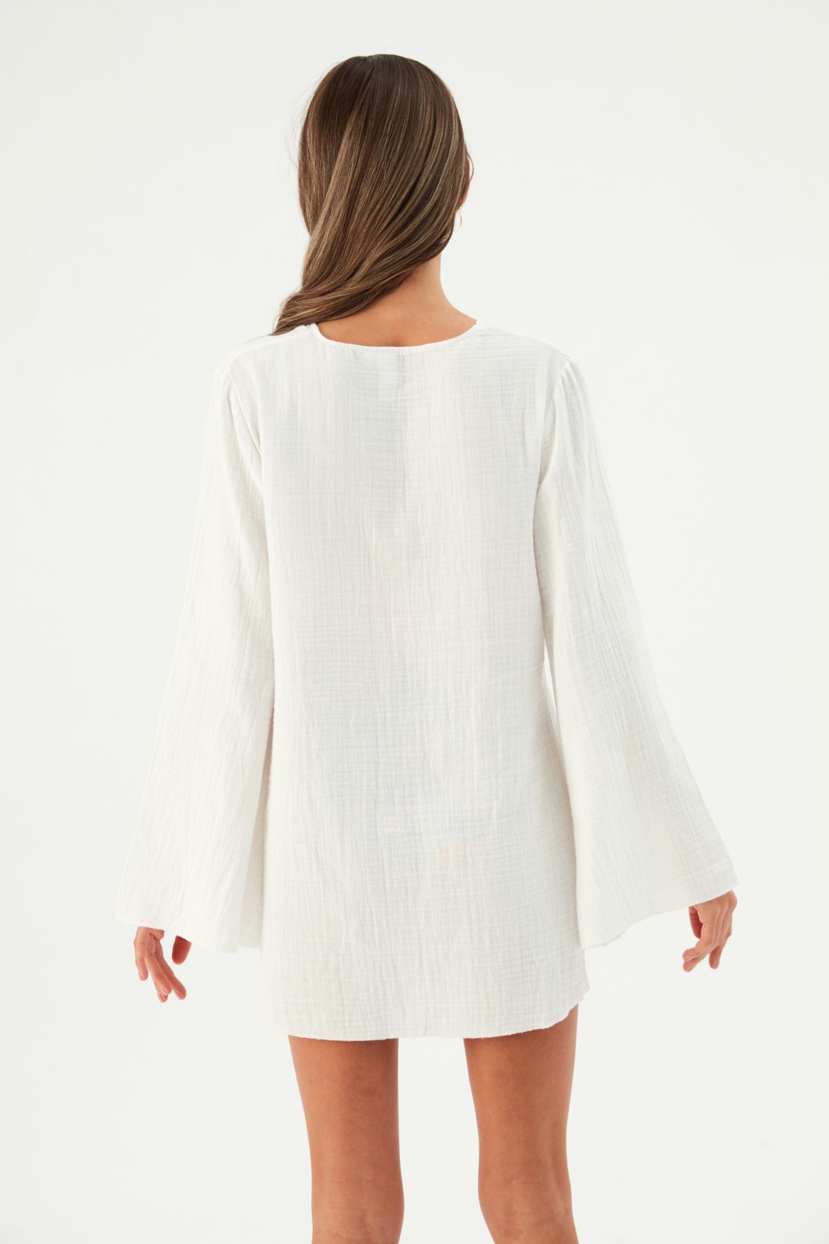 ELLE COTTON GAUZE BEACH COVERUP MINT