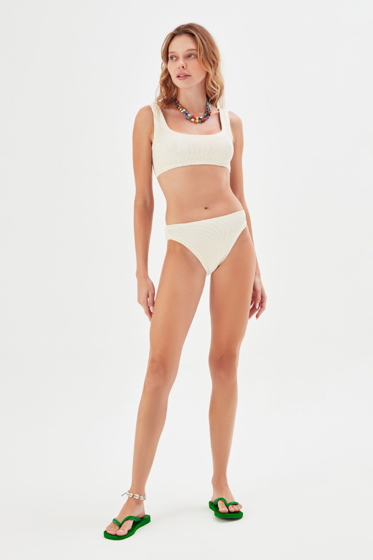 SOFI CRINKLE BIKINI SET CREAM