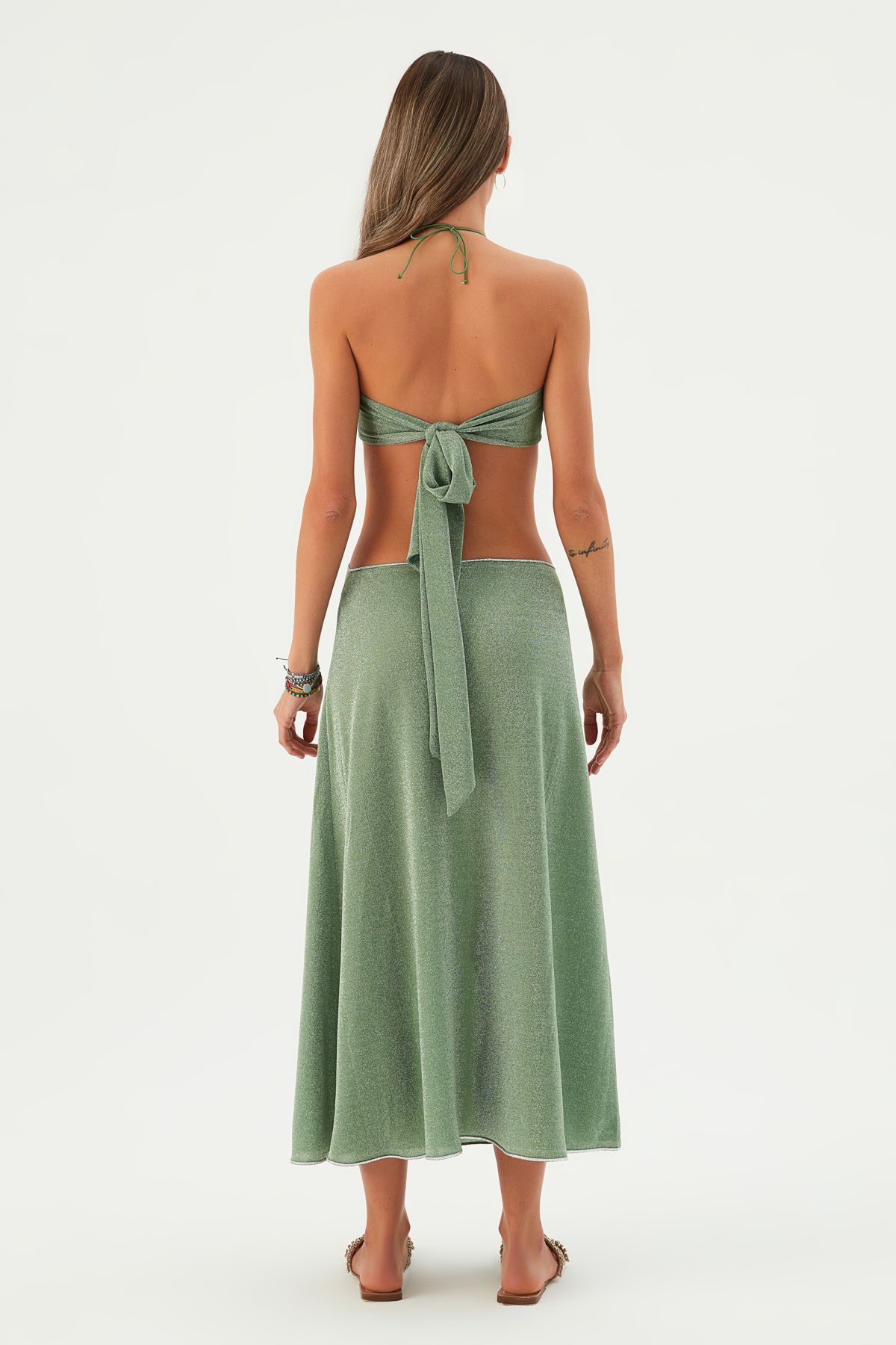 AIDAN KNOTTED MAXI DRESS GRASSHOPPER