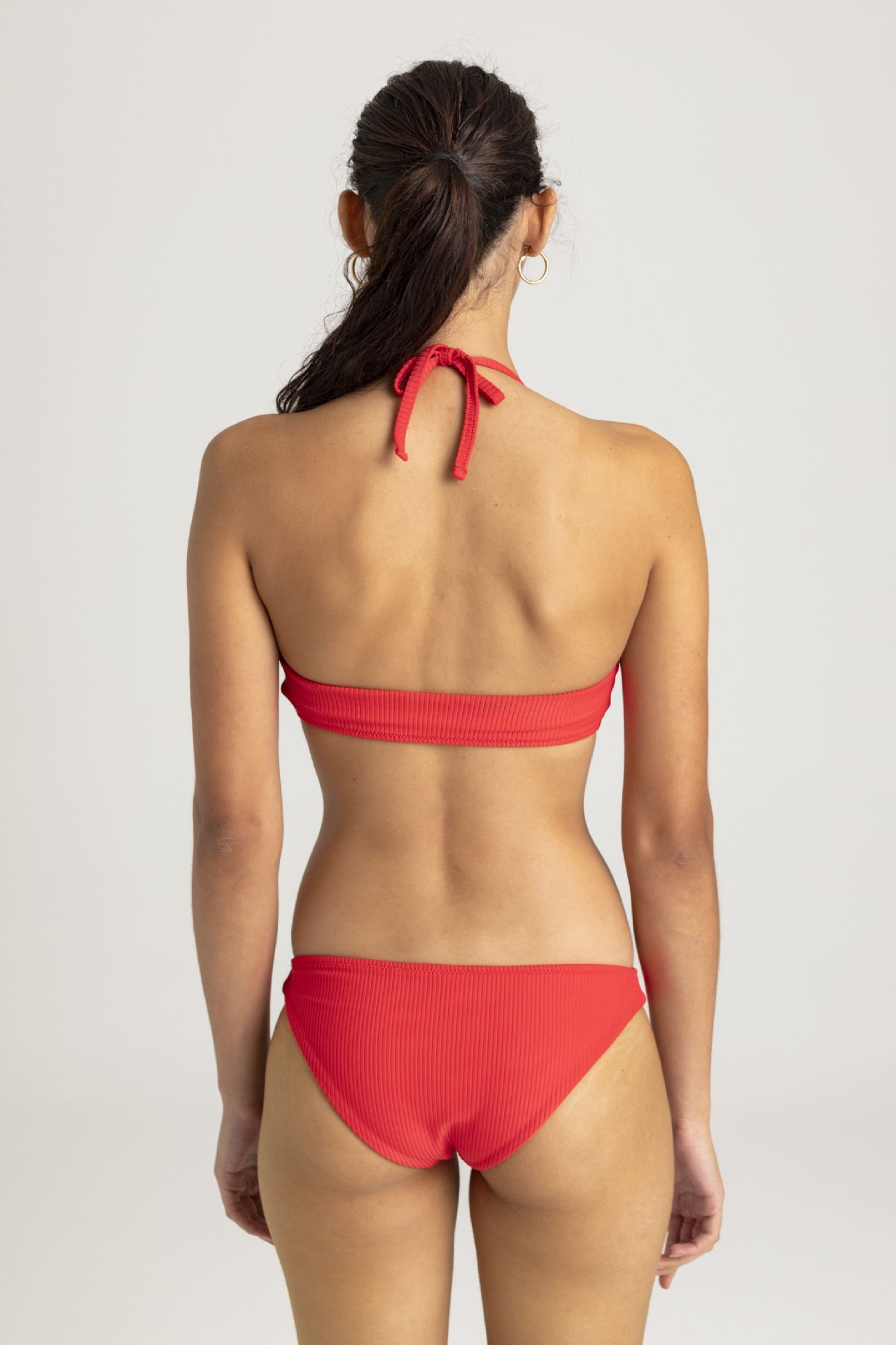 TIE-FRONT BIKINI BRIEFS RED