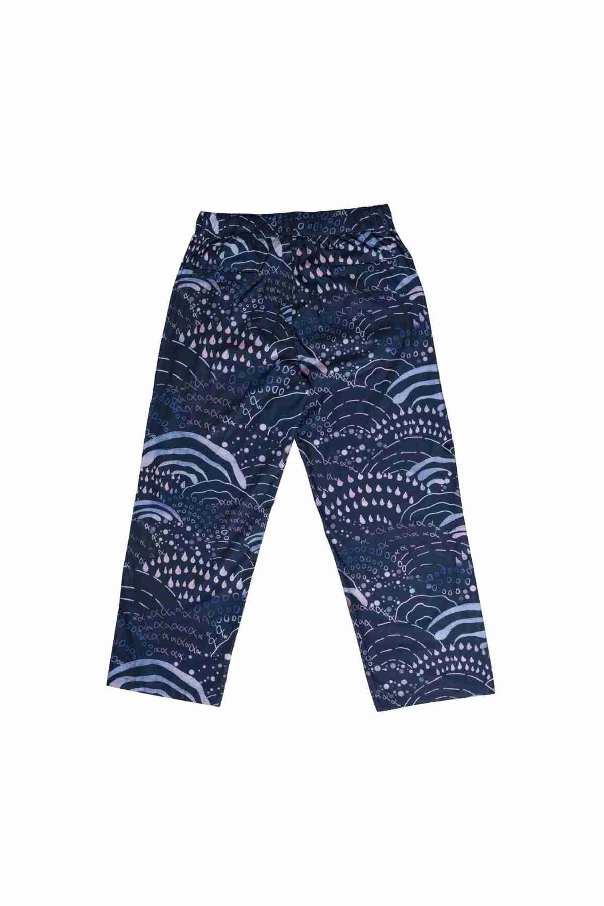 HANHAN STUDIO NAVY TROUSERS